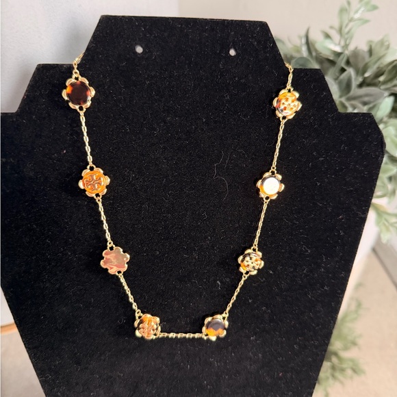 Tory Burch Jewelry - Tory Burch Elegant Gold and Amber
Necklace NWOT
